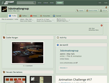 Tablet Screenshot of 3danimationgroup.deviantart.com