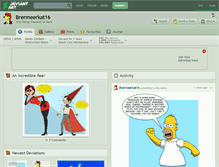 Tablet Screenshot of brermeerkat16.deviantart.com
