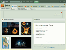 Tablet Screenshot of diesirea.deviantart.com
