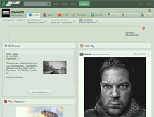 Tablet Screenshot of daveant.deviantart.com