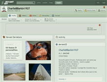 Tablet Screenshot of charliebbarkin1937.deviantart.com