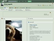 Tablet Screenshot of philip-augustin.deviantart.com