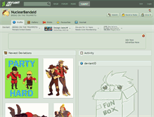 Tablet Screenshot of nuclearbandaid.deviantart.com