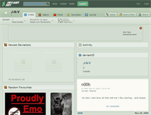 Tablet Screenshot of j-n-v.deviantart.com