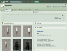 Tablet Screenshot of joshgoraya.deviantart.com
