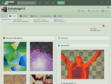 Tablet Screenshot of evilwitchgirl13.deviantart.com