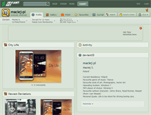 Tablet Screenshot of maciej-pl.deviantart.com