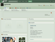 Tablet Screenshot of chell-is-hot.deviantart.com