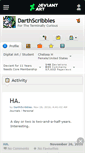 Mobile Screenshot of darthscribbles.deviantart.com
