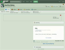 Tablet Screenshot of darthscribbles.deviantart.com