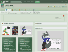 Tablet Screenshot of dixondayne.deviantart.com