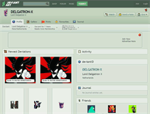 Tablet Screenshot of delgatron-x.deviantart.com