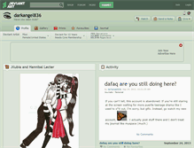 Tablet Screenshot of darkangel836.deviantart.com