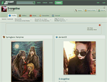 Tablet Screenshot of d-angeline.deviantart.com