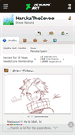 Mobile Screenshot of harukatheeevee.deviantart.com