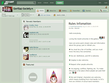Tablet Screenshot of gorillaz-society.deviantart.com