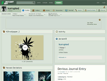 Tablet Screenshot of kurrupted.deviantart.com