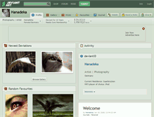Tablet Screenshot of hanadeka.deviantart.com
