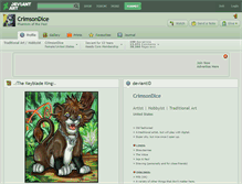 Tablet Screenshot of crimsondice.deviantart.com