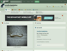 Tablet Screenshot of amelia-madeleine.deviantart.com