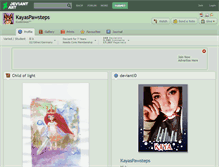 Tablet Screenshot of kayaspawsteps.deviantart.com