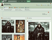 Tablet Screenshot of dakotassong.deviantart.com
