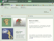 Tablet Screenshot of liontracks.deviantart.com