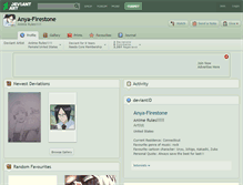 Tablet Screenshot of anya-firestone.deviantart.com