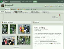 Tablet Screenshot of firecasterx2.deviantart.com