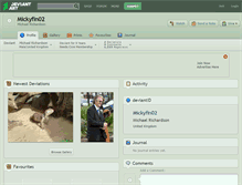Tablet Screenshot of mickyfin02.deviantart.com