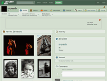 Tablet Screenshot of n-u-m-b.deviantart.com
