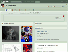 Tablet Screenshot of dbzfanficsalon.deviantart.com