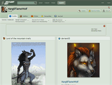 Tablet Screenshot of nargilflamewolf.deviantart.com