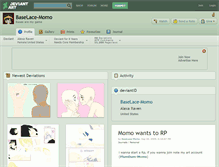 Tablet Screenshot of baselace-momo.deviantart.com