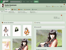 Tablet Screenshot of kyoko-gosetsuke.deviantart.com