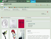 Tablet Screenshot of anime-oc-club.deviantart.com