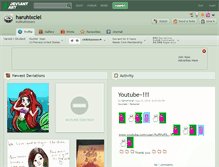Tablet Screenshot of haruhixciel.deviantart.com