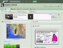Tablet Screenshot of 8purple-turtle8.deviantart.com