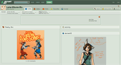 Desktop Screenshot of luna-kitsune-blu.deviantart.com