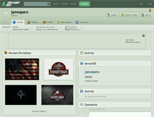 Tablet Screenshot of jamespero.deviantart.com