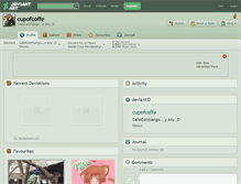Tablet Screenshot of cupofcoffe.deviantart.com