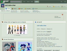 Tablet Screenshot of cool-neko-chan.deviantart.com