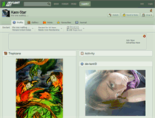 Tablet Screenshot of kaos-star.deviantart.com