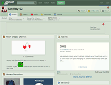 Tablet Screenshot of iluvkitty102.deviantart.com