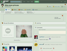 Tablet Screenshot of little-moon-princess.deviantart.com