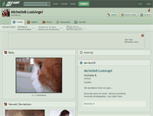 Tablet Screenshot of michelleb-lostangel.deviantart.com