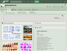 Tablet Screenshot of darkicedphoenix.deviantart.com