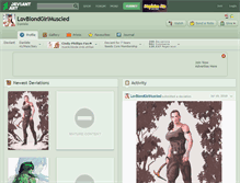 Tablet Screenshot of lovblondgirlmuscled.deviantart.com