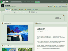 Tablet Screenshot of lenalia.deviantart.com