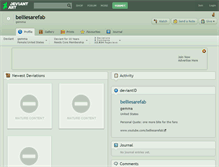 Tablet Screenshot of belliesarefab.deviantart.com